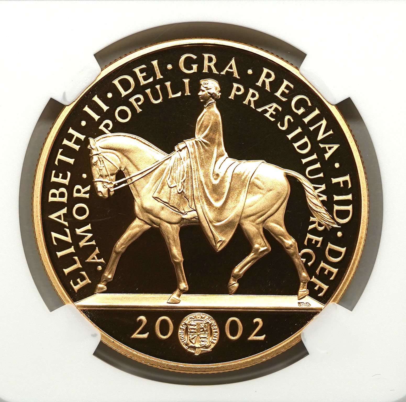 2002 ゴールデンジュビリー 馬上の女王 P50銀貨 NGC PF69UC 2002 ゴールデンジュビリー 馬上の女王 P50銀貨 NGC PF69UC 2002